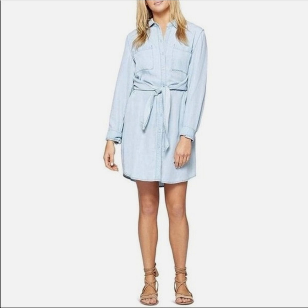 Sanctuary Light Blue Denim Shirt Dress Size L